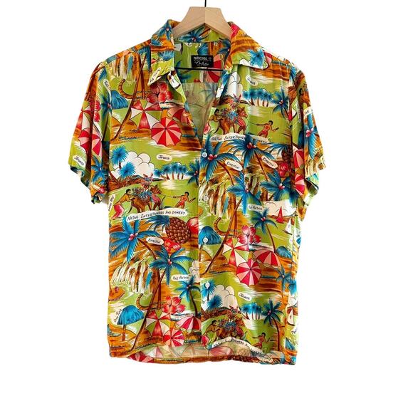 Vintage National Sport Shirts by Manhattan Jamaica Pattern Tropical Shirt - Picture 6 of 6